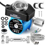 Crispaire Instant Hot Water Recirculating Pump Kit - Effortless Install, Durable 304 Stainless Steel Sensor Valve, 20-Inch Safe PEX Supply Lines, Smart Timer for On-Demand Hot Water