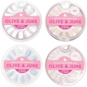 Olive & June Press-On Nails Kit, 4 Fake Nail Sets