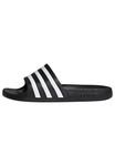 adidas Unisex-Adult Adilette Aqua, Core Black/White/Core Black, 4