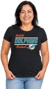 Dolphins Women's NFL Gameday T-Shirt - Black, Medium