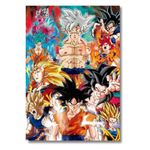 Goku | Dragon Ball Z Posters for Wall | A3 and A4 sizes | 400 GSM Paper | Gloss Lamination | Premium Packaging (Medium-A4, Goku)