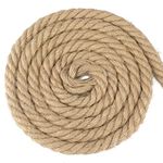 G2PLUS 16MM Jute Hemp Rope, 4-Ply Thick Natural Cord Rope, 10M Brown Jute String Twine for Crafts, Jute Garden Rope for Cat Scratch Post, Garden Decoration