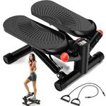 ACFITI Stepper Exercise Machine, Mini Stepper with Super Quiet Design, Stair Stepper with 350LBS Loading Capacity,Exercise Stepper with Resistance Bands