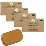 SURYANANDINI AYURVEDA Hand Made Multani Mitti Mukh Sodhak Face Ubtan |With Herbal Daily Bath Soap. Suitable For All Skin Types | 100G (Pack Of-4)