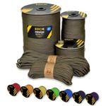 EdcX Paracord 4mm, 35+ Solid Colors (10m, 15m, 30m, 50m, 100m, 300m) | Ideal for Crafting, DIY, Camping, Survival, Outdoor | 100% Nylon Rope 4mm | Tactical Cord 550 Type III (Light Khaki, 10 m)