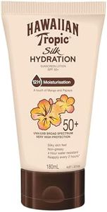 Hawaiian Tropic Silk Hydration Sunscreen Lotion SPF50+ 180ml, 12-Moisture, Non-greasy, 4-Hour Water Resistant