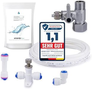 smardy ZO014 Kit de Conectores y Accesorios 10m Tubo de Suministro de Agua 1/4" para Refrigerador Europeo/Americano