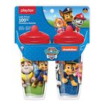 Playtex Sispsters Stage 3 Paw Patrol Spout Cup - Spill-Proof, Leak-Proof, Break-Proof Insulated Toddler Spout Cups (12+ Months), 9oz - 2 Count