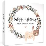 Keepsake Baby Memory Book for Boys and Girls – Timeless First 5 Year Gender Neutral Journal Scrapbook or Photo Album - A Milestone to Record Every Event from Birth Age