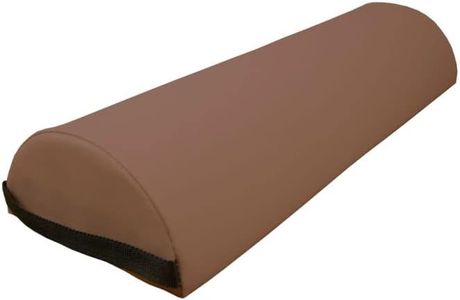 Zen Knierolle Lagerungsrolle 60x23x11cm Halbrolle für Massageliegen & Physiotherapie halbrunde Nackenrolle & Beinrolle - Kniekissen Massage Zubehör für Knie, Beine, Füße & Rücken zur Lagerung (Braun)