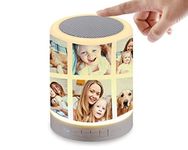 Personalized Bluetooth Speaker Customized with Photo Color Changing Rechargeable lamp, Best Gifting Idea for Valentine Day Gift, Birthday, Anniversary, Father's Day All, Imprint Gift (Design D)