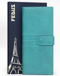 FEDUS Premium Long Currency Holder, Passport Holder for Unisex, Passport Cover Case Wallet with Card Holder, ID Card, Ticket, Currency, Boarding Pass Slots RFID Protected Travel Accessories Organiser