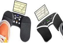 STRICH SPT-10 Rechargeable Music Page Turner Pedal for iPad, SPT-20 Wireless Page Turner Pedal, 5 Modes, Portable & Anti-slip, Footswitch Page Turner