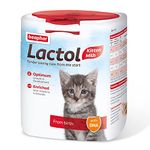 Beaphar | Lactol Kitten Milk Replacer | Complete Nutritious Feed for Newborn, Weaning & Hand Rearing Kittens | Includes DHA & Taurine | Enriched with Vitamins & Minerals | 500 g