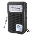 4-Band NOAA Emergency Pocket Transistor Radio Dual Power