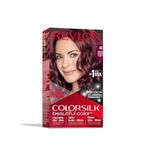 Revlon ColorSilk Beautiful Colour, Permanent Hair Dye with Keratin & Silk Amino Acids – 100% Grey Coverage, Long‑Lasting Vibrant Colour, Burgundy