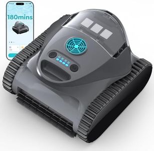 C1 Cordless Pool Cleaner Robot with 180 Mins, Powerful Triple-Motor Suction, Wall & Waterline Deep Cleaning, Smart Paths with APP, Dual-Layer Filtration, for Inground Pools (Dusk Blue)