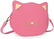 Gladdon Cat Crossbody Bag for Teen Girls Novelty Cute Purses Birthday Gifts Christmas Gift Fucsia