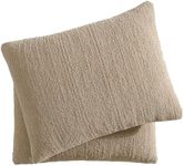 Sunday Citizen Snug Sham Set (Set of 2) – Ultra Soft Fluffy Pillow Shams, Decorative Bed Pillow Shams - Signature Snug Fabric, Hypoallergenic, Machine Washable - King Size (20.5" x 36.5") - Biscotti