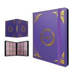 Carddict Card Binder for Trading Cards, 9-Pocket Side-Loading Pages, Holds 900 Cards, Ultra Premium binders for Baseball Card, Sports Game Card, MTG, Yugioh Cards (Purple)