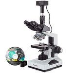 AmScope T490B-5MT 40X-2000X Laboratory Clinic Veterinary Trinocular Microscope + 5MP Digital Camera