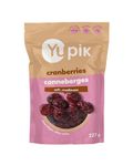 Yupik Dried Cranberries, 227 g, Gluten-Free, Kosher, Dried Fruits, Whole Cranberries, Lightly Sweetened, Healthy Snacks