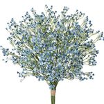 10 Spray Baby Breath Flower Bouquets Artificial Gypsophila Paniculata Faux Babies Breath Stems Fake Flower for Wedding Home Hotel Party Decorations-Blue