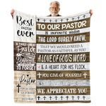 Pastor Appreciation Gifts, Pastor Gifts for Men, Pastor Gifts Blanket, Unique Pastors Gifts, Birthday Gifts for Pastors Men, Thanksgiving Gifts for Pastor, Christian Religious Gifts for Pastor Day