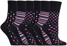 6 Pairs Gentle Grip Bamboo socks (R