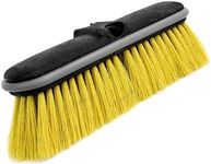 DOCAZOO DocaPole Medium Bristle Deck Brush and Scrub Brush Extension Pole Attachment 10” (25.4cm) | Long Handle Scrub Brush and Deck Brush for Deck, House Siding, Brick, Concrete and more