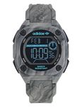 adidas Resin Originals Digital Neg Display Dial Unisex Digital Watch - Aost23574, Dial Color-Clear, Band Color-Grey