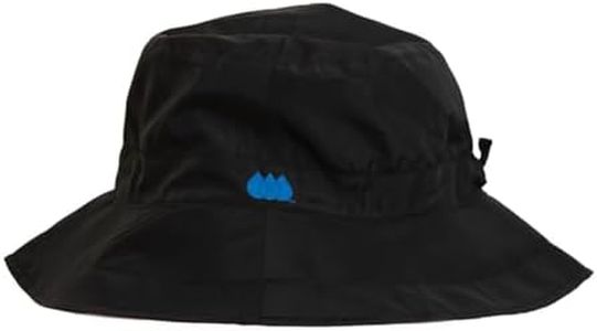 Rainraps Rain Cap Womens Bucket Hat Reversible Waterproof Wide Brim Boonie Style Rain Hat Lightweight & Adjustable, Black & Camel