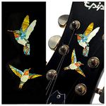 Inlay Sticker Decal for Guitars, Bass & Ukuleles - Dancing Hummingbirds