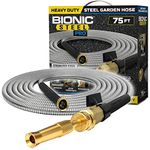 BIONIC STEEL 2429 Pro Stainless Steel Metal Garden Hose, 75'