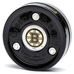 Green Biscuit NHL Teams Original Passing/Handling Training Puck (Boston Bruins) - Off-Ice/Street Hockey Puck