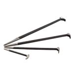 SUNEX Tools 9804 Rolling Head Pry Bar Set, 6-Inch - 20-Inch, 4-Piece