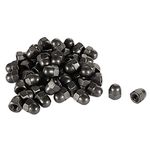 uxcell Acorn Hex Cap Nuts - 50Pcs M4 Dome Nuts Carbide Steel Hexagon Decorative Cap Nut for Screws Bolts Black