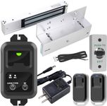 UHPPOTE Access Control Inswinging Door 600Lbs Electromagnetic Lock Kit with Bracket Remote Control