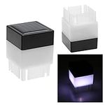 1-8PCS Square Waterproof LED Solar 