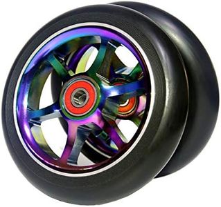 Z-FIRST 2pcs Replacement 120mm Pro Scooter Wheel with ABEC 9 Bearings Fit for MGP/Razor/Lucky Pro Scooters (T-Blue)