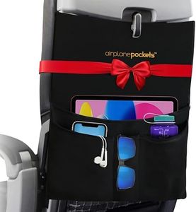 Airplane Pockets Airplane Tray Table Cover with Pocket Organizer | Seat Back Organizer & Storage for Personal Items | Travel Accessories | Clean and Convenient Airplane Travel Essentials for Flying