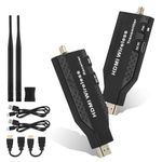 MICROWARE Wireless HDMI Transmitter and Receiver, 2.4/5.8GHz, 50M,165FT Plug and Play, 1080P Expansion of Multiple Televisions, Wireless HDMI Extender for Laptop, PC, HDTV/Projector 50 Meters