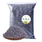 CoolCrafts Dried Lavender Flowers, Dry Lavender Buds Bulk Wholesale Fragrant Lavender for Wedding Toss, Crafts, Sachets - 1 Pound