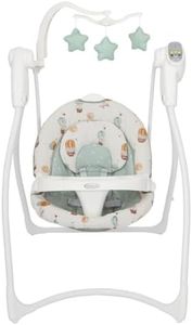 Graco Lovin' Hug Swing con 6 velocidades de swing, música, 4 posiciones reclinables y se pliega para almacenamiento. Adecuado desde el nacimiento hasta aproximadamente 6 meses (0-9 kg), moda Up & Away