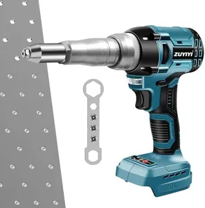 ZUYIYI Cordless Rivet Gun Tool Compatible with Makita 18V Battery(No Battery), Electric Automatic Pop Rivet Gun, Brushless Blind Riveter Kit for 3/32", 1/8", 5/32", 3/16"