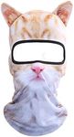 Cat Balaclava,Dog Balaclava,Halloween Hat,Cute Full Face Hood Mask Animal Ski Mask for Hiking Riding Sports Outdoor, (Bb-g-10)