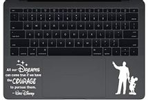 Trackpad Walt-Disney Quote All Our Dreams Can Come True MacBook Decal Vinyl Sticker Mac Air Pro Retina Laptop Sticker