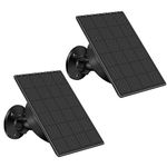 Solar Panel for Blink Camera Outdoor,3W Blink Outdoor Camera Solar Panel Compatible with Blink XT/XT2 & Outdoor Camera&SimpliSafe Camera,Waterproof Blink Camera Solar Panel with Rubber Plug(2 Pack)