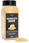 Fresh Finest Granulated Onion 15.5oz - Premium Onion Powder - All-Natural, Non-GMO, Gluten-Free, Kosher - Perfect for Cooking, Seasoning, and Enhancing Flavors