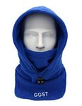 GG ST Balaclava Windproof Ski Mask Winter Thermal Fleece Hood Heavyweight Neck Warmer Snood Outdoor Sports Face Covers Hat for Men & Women Blue